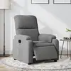 Image de vidaXL Fauteuil inclinable électrique gris foncé tissu microfibre