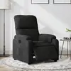 Image de vidaXL Fauteuil inclinable électrique noir tissu microfibre
