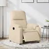 Image de vidaXL Fauteuil inclinable électrique crème tissu microfibre
