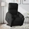 Image de vidaXL Fauteuil inclinable électrique noir tissu microfibre