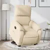 Image de vidaXL Fauteuil inclinable électrique crème tissu microfibre