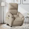 Image de vidaXL Fauteuil inclinable de massage électrique taupe