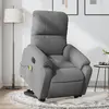 Image de vidaXL Fauteuil inclinable de massage électrique gris foncé