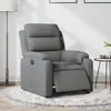 Image de vidaXL Fauteuil inclinable électrique Gris foncé Tissu