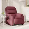 Image de vidaXL Fauteuil de massage inclinable électrique Rouge bordeaux Tissu