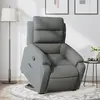 Image de vidaXL Fauteuil inclinable Gris foncé Tissu