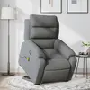 Image de vidaXL Fauteuil de massage inclinable Gris foncé Tissu