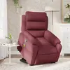 Image de vidaXL Fauteuil inclinable de massage Rouge bordeaux Tissu
