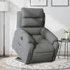 Image de vidaXL Fauteuil inclinable électrique gris foncé tissu