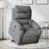 Image de vidaXL Fauteuil inclinable de massage électrique Gris foncé Tissu