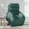 Image de vidaXL Fauteuil inclinable de massage électrique Vert foncé Tissu