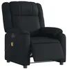 Image de vidaXL Fauteuil de massage inclinable électrique noir similicuir