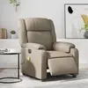 Image de vidaXL Fauteuil de massage inclinable électrique cappuccino similicuir