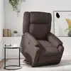 Image de vidaXL Fauteuil inclinable marron similicuir