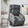Image de vidaXL Fauteuil inclinable Gris Similicuir
