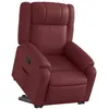 Image de vidaXL Fauteuil inclinable Rouge bordeaux Similicuir