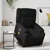 Image de vidaXL Fauteuil inclinable de massage Noir Similicuir