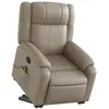 Image de vidaXL Fauteuil inclinable de massage Cappuccino Similicuir