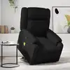 Image de vidaXL Fauteuil inclinable de massage électrique noir similicuir