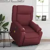 Image de vidaXL Fauteuil inclinable de massage électrique rouge bordeaux
