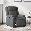 Image de vidaXL Fauteuil inclinable électrique Gris foncé Tissu