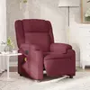 Image de vidaXL Fauteuil de massage inclinable électrique Rouge bordeaux Tissu