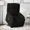 Image de vidaXL Fauteuil de massage inclinable Noir Tissu