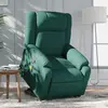 Image de vidaXL Fauteuil inclinable de massage Vert foncé Tissu