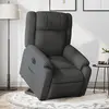 Image de vidaXL Fauteuil inclinable électrique gris foncé tissu