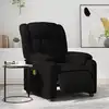 Image de vidaXL Fauteuil de massage inclinable électrique noir similicuir