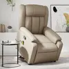 Image de vidaXL Fauteuil inclinable de massage Cappuccino Similicuir