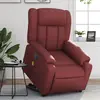 Image de vidaXL Fauteuil inclinable de massage électrique rouge bordeaux
