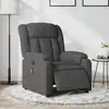 Image de vidaXL Fauteuil inclinable de massage électrique gris foncé tissu