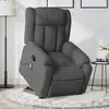 Image de vidaXL Fauteuil de massage inclinable Gris foncé Tissu