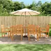 Image de vidaXL Ensemble à manger de jardin 7 pcs Bois d'acacia solide