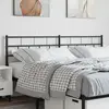 Image de vidaXL Tête de lit de remplacement métal noir 200 cm