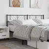 Image de vidaXL Tête de lit de remplacement métal noir 193 cm