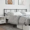 Image de vidaXL Tête de lit de remplacement métal noir 200 cm