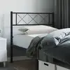 Image de vidaXL Tête de lit de remplacement métal noir 100 cm