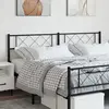 Image de vidaXL Tête de lit de remplacement métal noir 180 cm