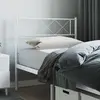 Image de vidaXL Tête de lit de remplacement métal blanc 100 cm