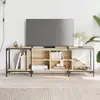 Image de vidaXL Meuble TV chêne sonoma 153x37x50 cm bois d'ingénierie