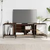 Image de vidaXL Meuble TV chêne marron 153x37x50 cm bois d'ingénierie