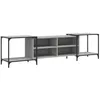 Image de vidaXL Tv-meubel 203x37x50 cm bewerkt hout grijs sonoma eikenkleurig