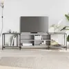 Image de vidaXL Meuble TV sonoma gris 203x37x50 cm Bois d'ingénierie