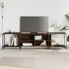 Image de vidaXL Meuble TV chêne marron 203x37x50 cm bois d'ingénierie