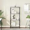 Image de vidaXL Bibliothèque à 4 niveaux sonoma gris 59x35x132 cm