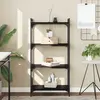 Image de vidaXL Bibliothèque à 4 niveaux noir 60x30x120 cm bois d'ingénierie