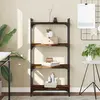 Image de vidaXL Bibliothèque 4 niveaux chêne fumé 60x30x120cm bois d'ingénierie