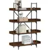 Image de vidaXL Bibliothèque 4 niveaux chêne marron 100x33x145,5 cm